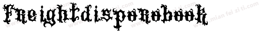 freightdisporobook字体转换