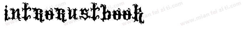 introrustbook字体转换