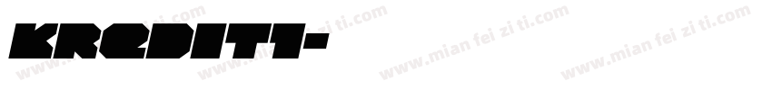 KREDIT1字体转换