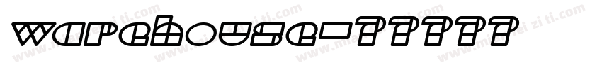 warehouse字体转换