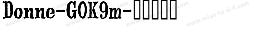 Donne-GOK9m字体转换