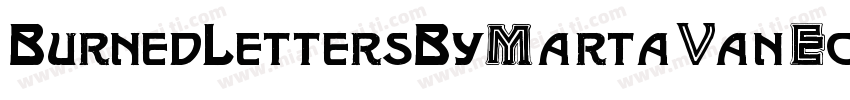 BurnedLettersByMartaVanEck-j7M9字体转换