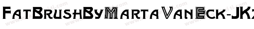 FatBrushByMartaVanEck-JKzB字体转换