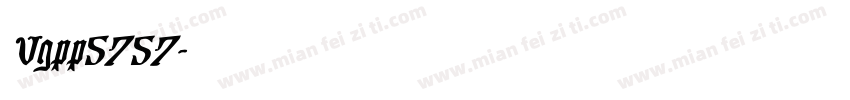 Vgpp5757字体转换