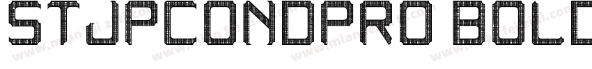 STJpCondPro-Bold字体转换