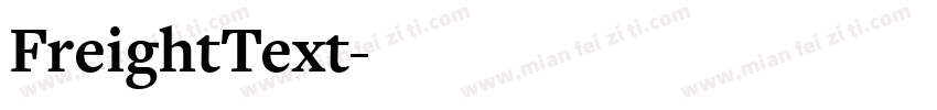FreightText字体转换