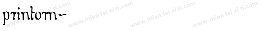 printorn字体转换