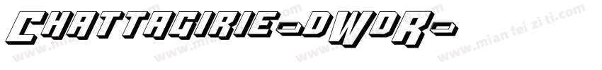 Chattagirie-dWdR字体转换