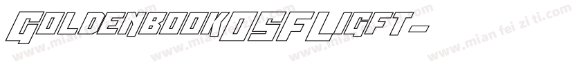 GoldenbookOSFLigft字体转换