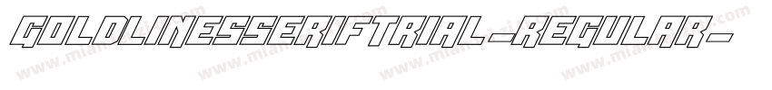 goldlinesseriftrial-regular字体转换