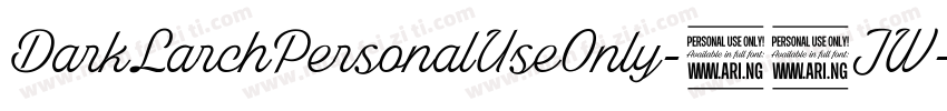 DarkLarchPersonalUseOnly-41JW字体转换