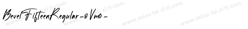 BevelFifteenRegular-8Vm0字体转换