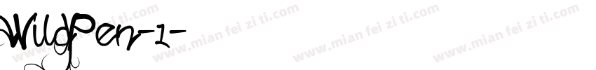 WildPen-1字体转换