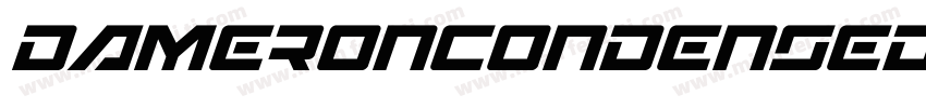 DameronCondensedItalic-63rY字体转换