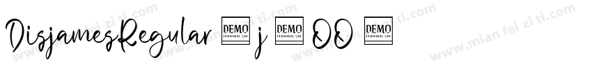 DisjamesRegular-j2OO字体转换