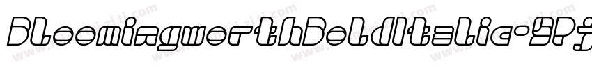 BloomingworthBoldItalic-9Pj5字体转换