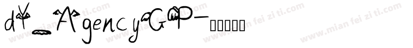 dY_AgencyGP字体转换
