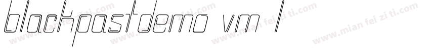 BlackpastDemo-vm2l9字体转换