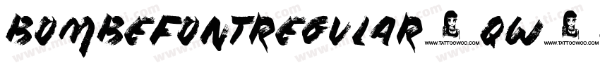 BombefontRegular-qw2q字体转换