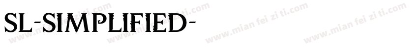 SL-Simplified字体转换