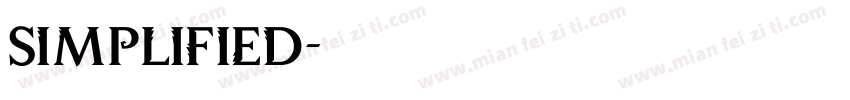Simplified字体转换