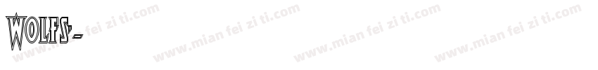 wolfs’字体转换