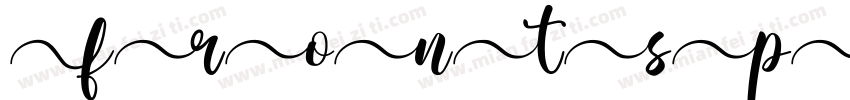 frontspring字体转换
