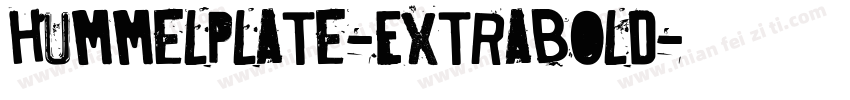 HummelPlate-Extrabold字体转换