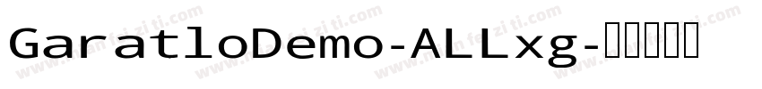 GaratloDemo-ALLxg字体转换