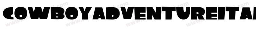 CowboyAdventureItalic-8MMzM字体转换
