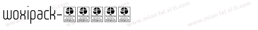 woxipack字体转换