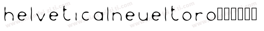 HelveticalNeueLtOro字体转换