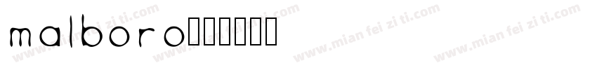 Malboro字体转换