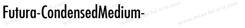 Futura-CondensedMedium字体转换