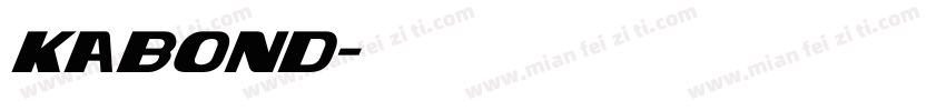 Kabond字体转换