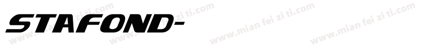 Stafond字体转换