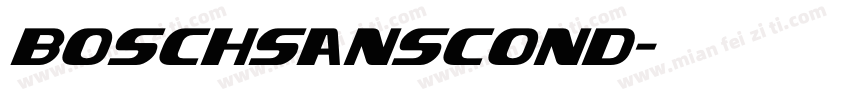 boschsanscond字体转换