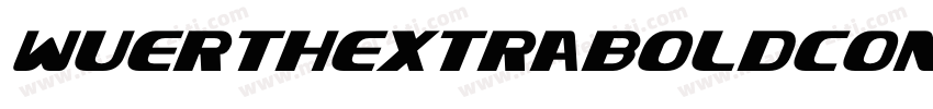wuerthextraboldcond字体转换