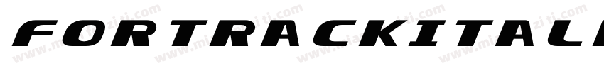 FortrackItalic-5zBj字体转换
