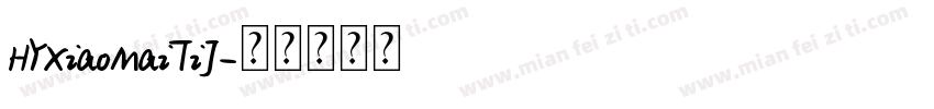 HYXiaoMaiTiJ字体转换