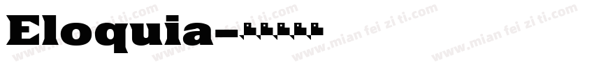 Eloquia字体转换