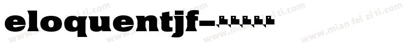 eloquentjf字体转换