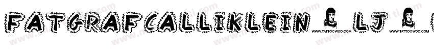 Fatgrafcalliklein-LJ6E字体转换