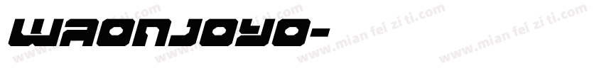 waonjoyo字体转换