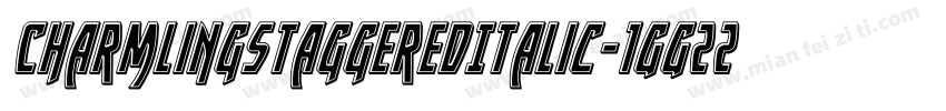 CharmlingStaggeredItalic-1GG22字体转换
