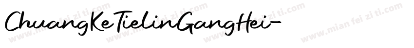 ChuangKeTielinGangHei字体转换