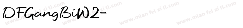 DFGangBiW2字体转换