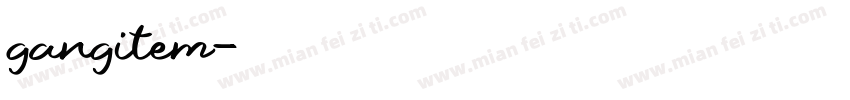gangitem字体转换