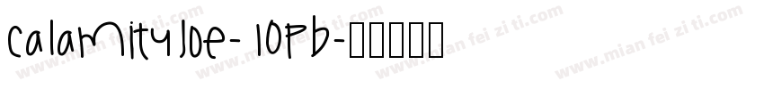 Calamityjoe-10PB字体转换
