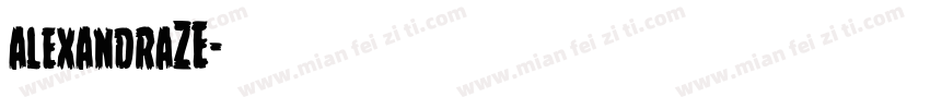 alexandraZE字体转换